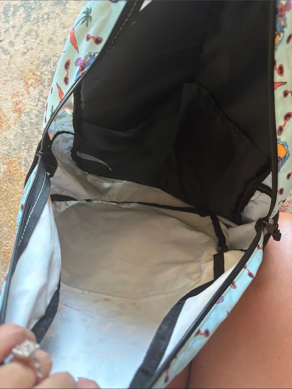 Stitch matching backpack and lunchbox